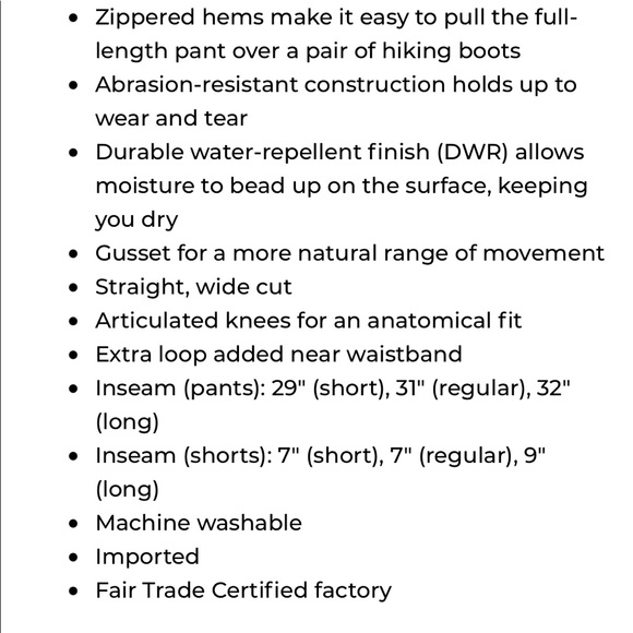 EMS camp cargo zip off pants size 12 - Picture 12 of 12